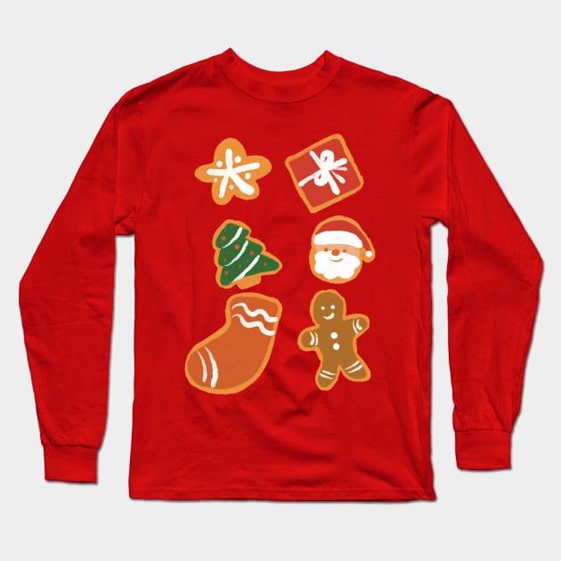 Christmas cookies Long Sleeve T-Shirt by zoeexhibition